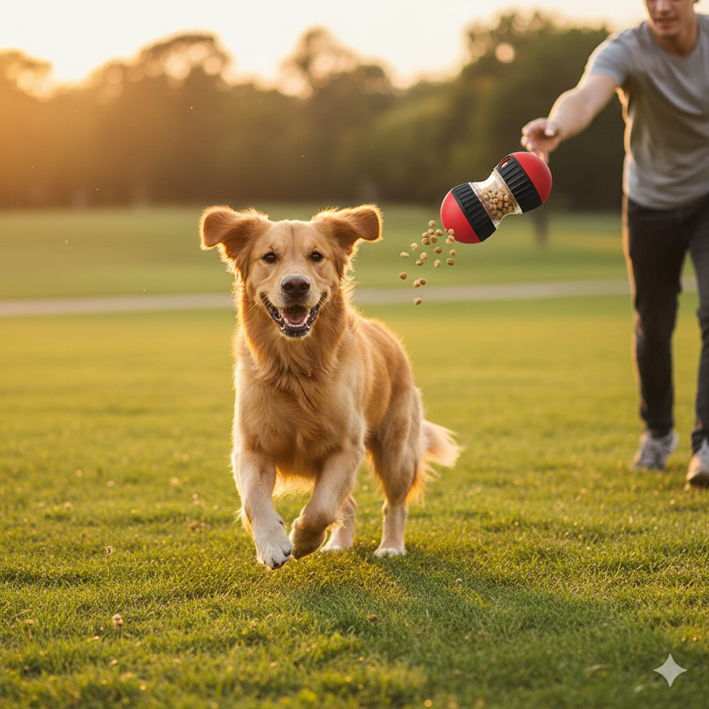 Palla distributrice snack per cani - gioco interattivo premium