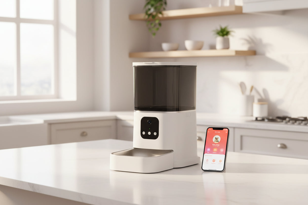 Distributore Automatico Cibo WiFi 6L - Controllo APP e Registrazione Vocale