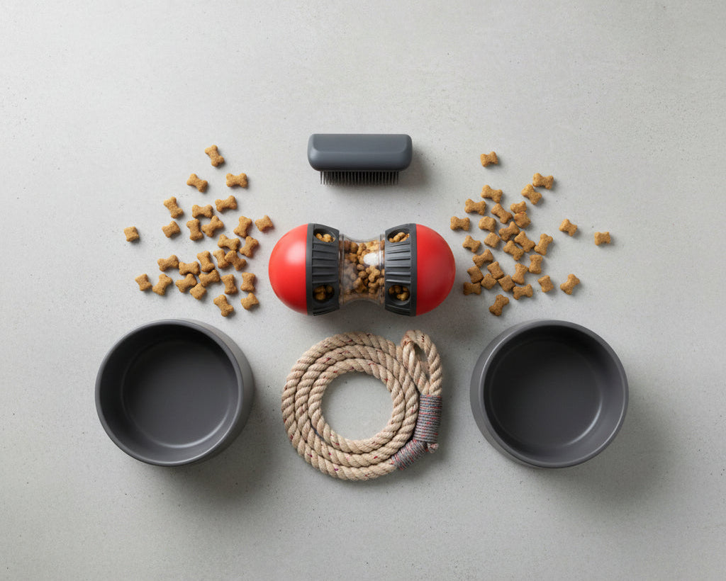 Palla anti-stress per cani con dispenser snack - gioco educativo