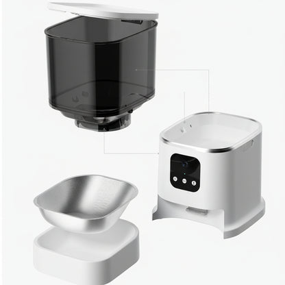 Distributore Automatico Cibo WiFi 6L - Controllo APP e Registrazione Vocale