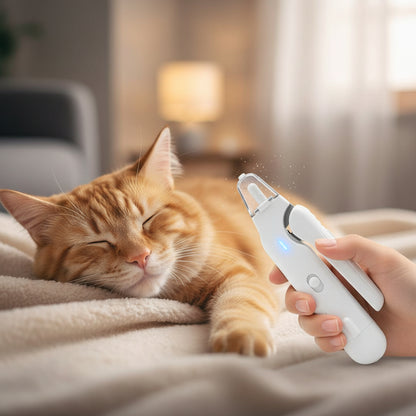 Smerigliatrice unghie LED professionale per cani e gatti - ricaricabile USB, silenziosa e sicura