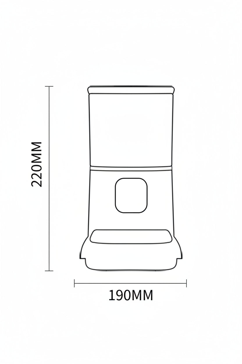 Distributore Automatico Cibo WiFi 6L - Controllo APP e Registrazione Vocale