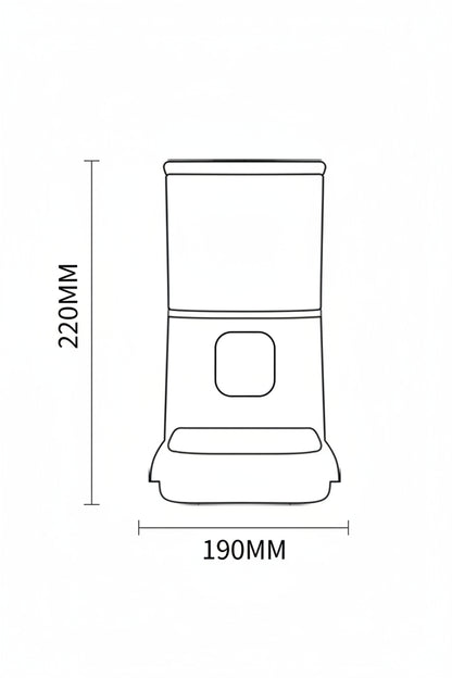 Distributore Automatico Cibo WiFi 6L - Controllo APP e Registrazione Vocale