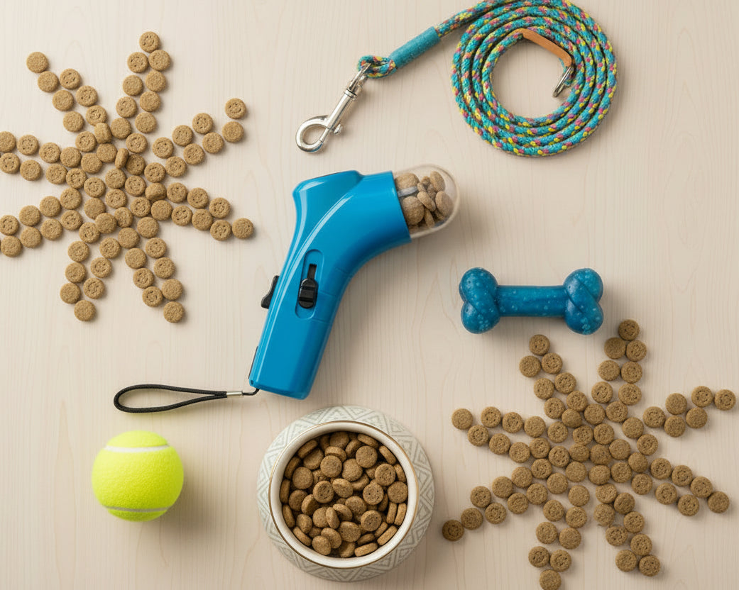 Catapulta croccantini per cani - gioco interattivo e addestramento