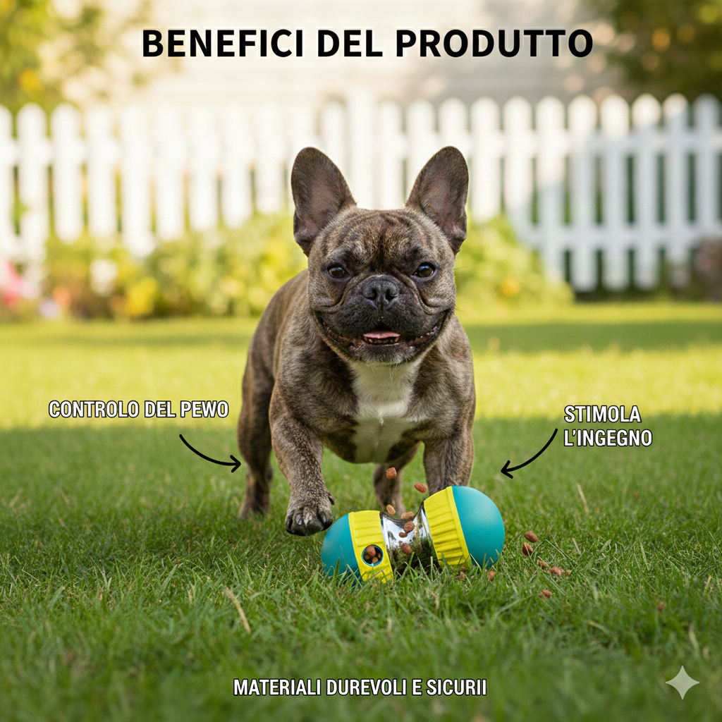 Gioco educativo per cani con dispenser cibo - stimola intelligenza