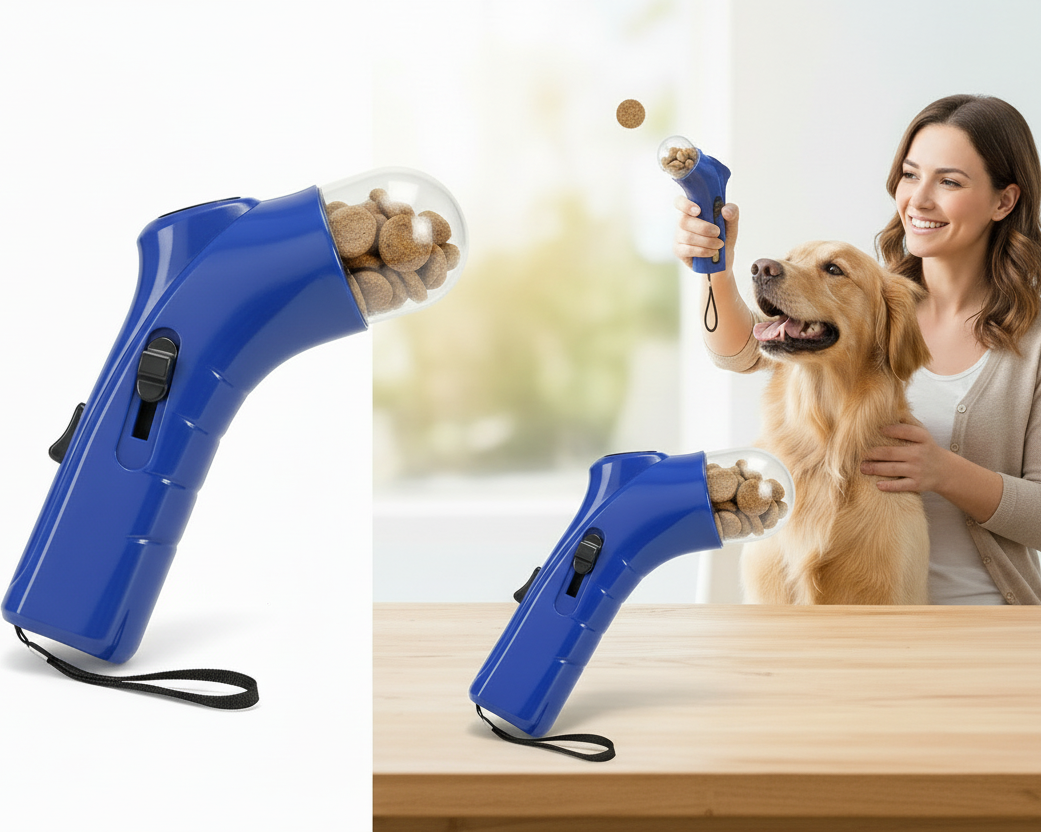 Dispenser manuale per ricompense cani - perfetto per training