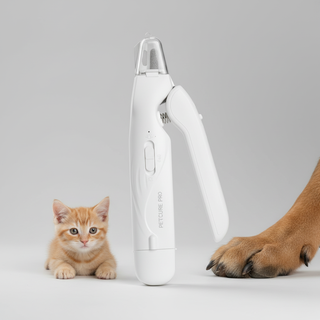 Smerigliatrice elettrica per unghie animali con illuminazione LED