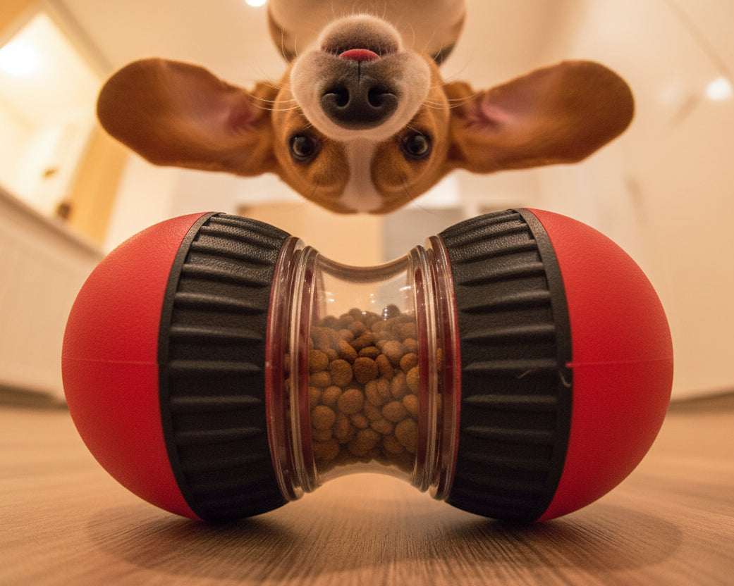 Gioco puzzle per cani con rilascio graduale del cibo