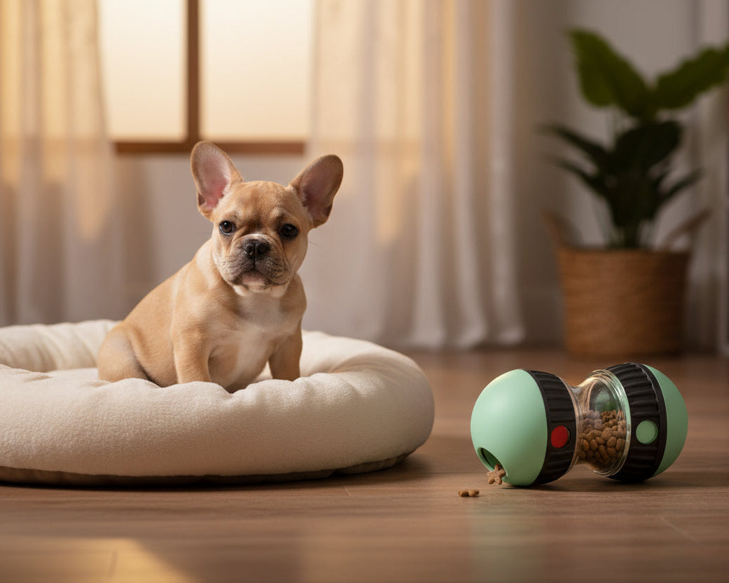 Gioco stimolazione mentale per cani - palla dispenser croccantini
