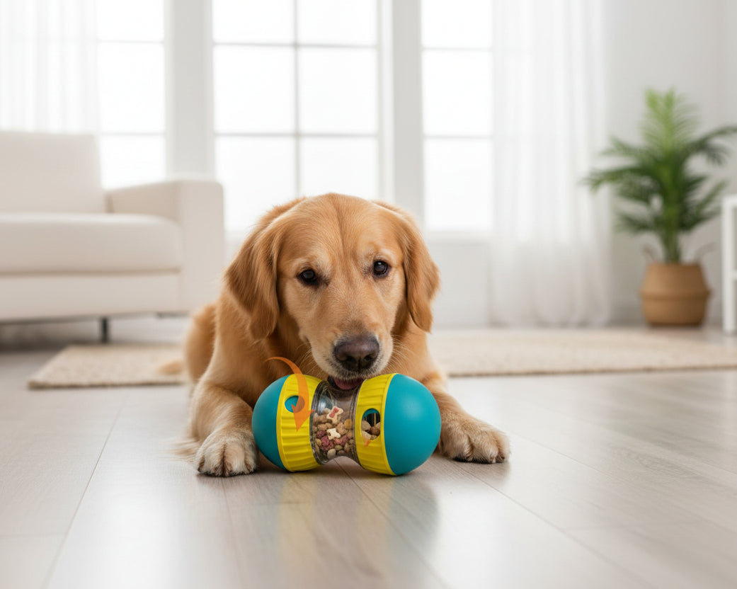 Palla dispenser cibo per cani - gioco puzzle interattivo slow feeder per alimentazione lenta"