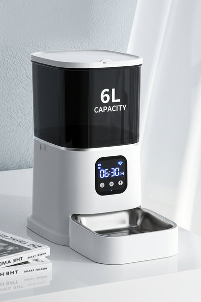 Distributore Automatico Cibo WiFi 6L - Controllo APP e Registrazione Vocale